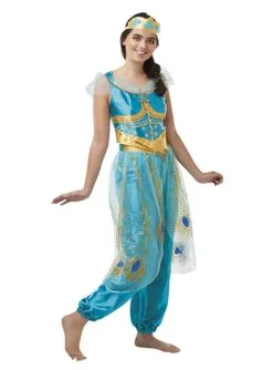 Déguisement De Jasmine Bleu Pour Femme – Aladdin
