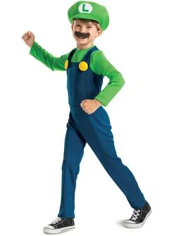 Déguisement Luigi Basique Garçon - Super Mario Bros