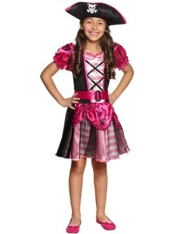 Déguisement Pirate Rose Fille