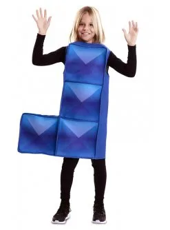 Déguisement Tetris Bleu Pour Enfant