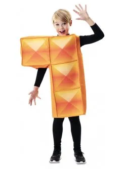 Déguisement Tetris Orange Pour Enfant