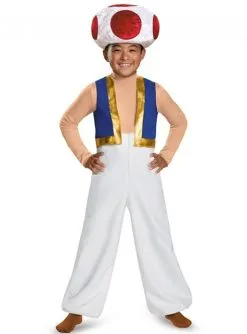 Déguisement Toad Deluxe Super Mario Enfant